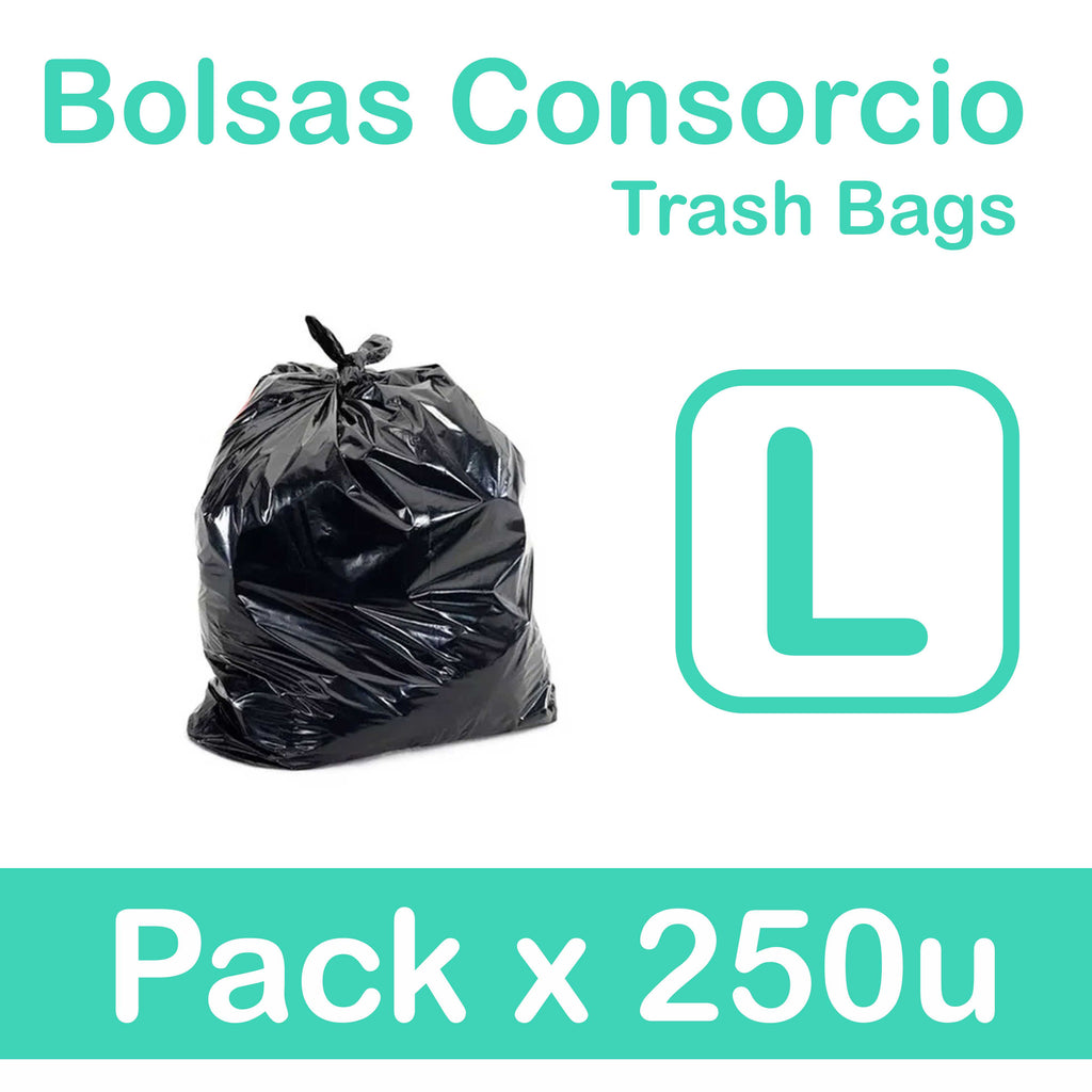 Pack de bolsas consorcio L x 250u