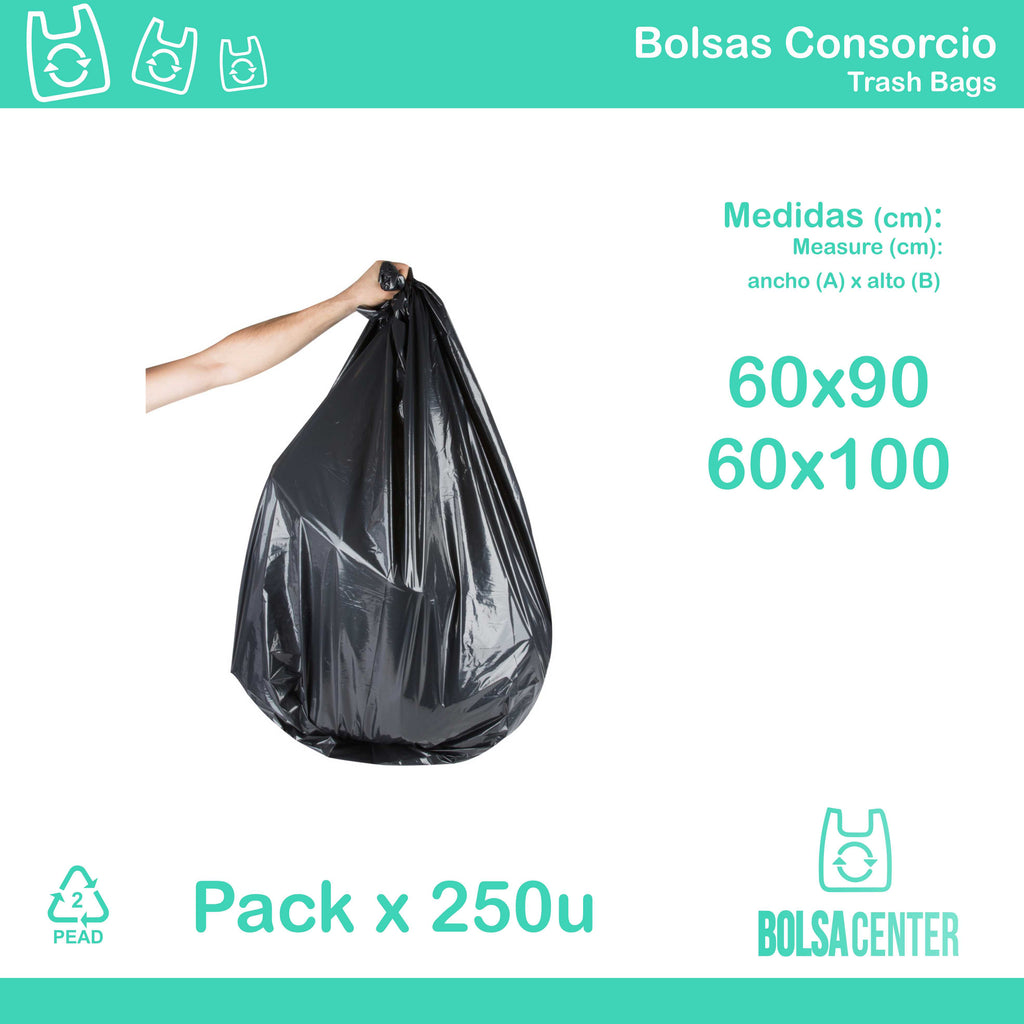 Pack de bolsas consorcio L x 250u